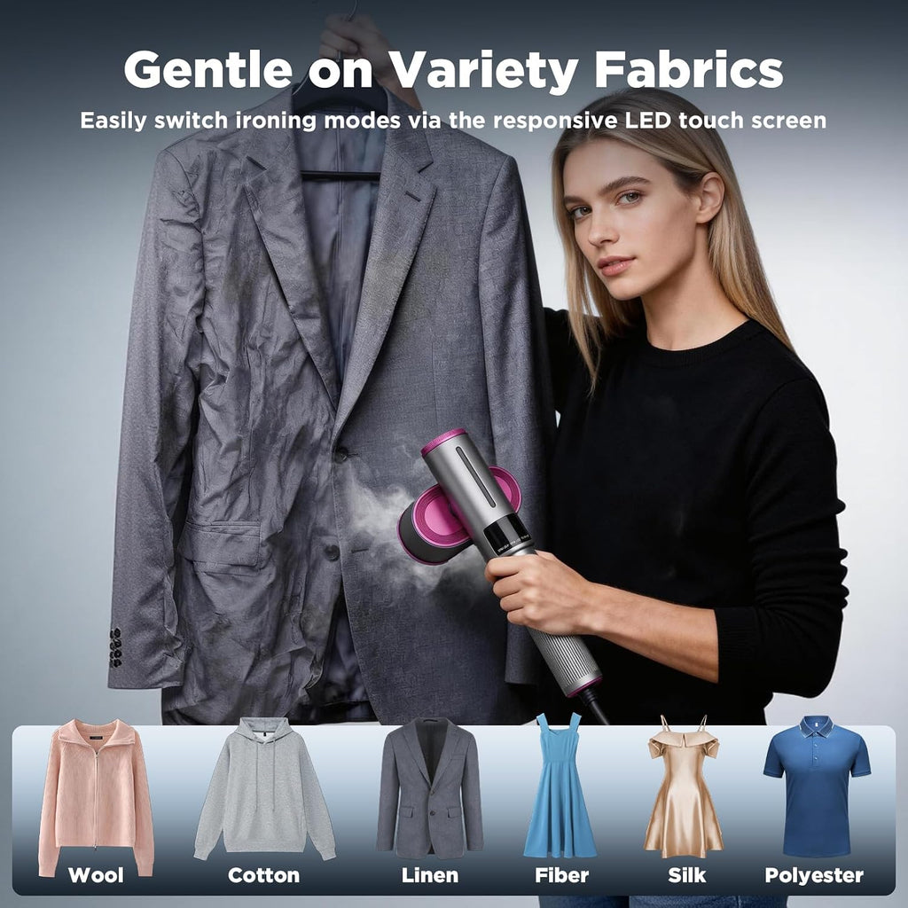 Travel Steamer for Clothes 2-In-1 Handheld Steamer Portable Iron