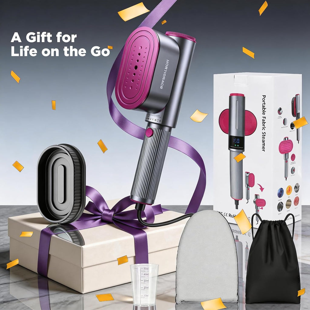 Travel Steamer for Clothes 2-In-1 Handheld Steamer Portable Iron