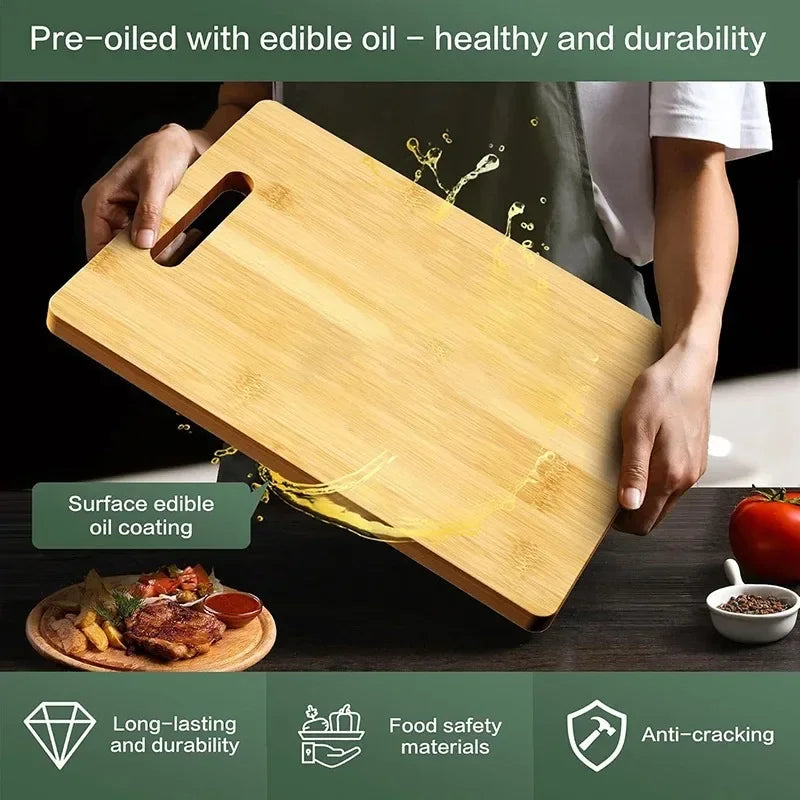 Wooden Cutting Board Kitchen Cutting Board for Meat Totally Bamboo Food Cutting Table Thickened Fruit Vegetables Chopping Panel